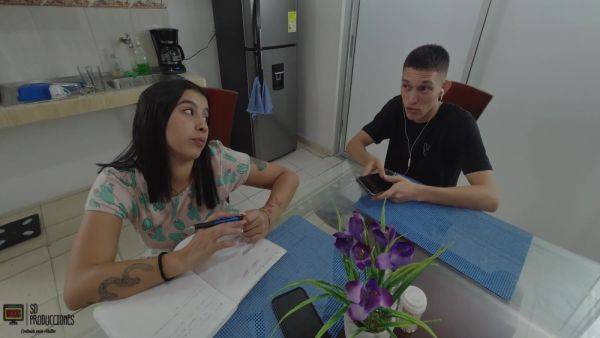 Beautiful Vayolet Masturbates Very Well Without Her Stepbrother Noticing - Porn In Spanish - hclips.com - Spain on v0d.com