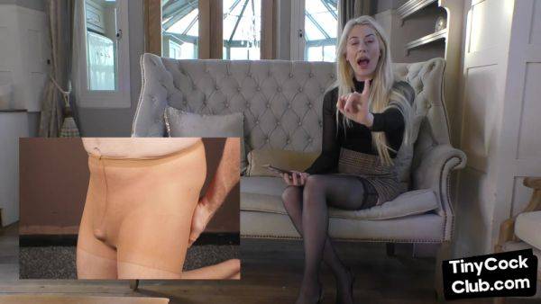 SPH femdom solo babe talks rough about small cock guys - txxx.com - Britain on v0d.com