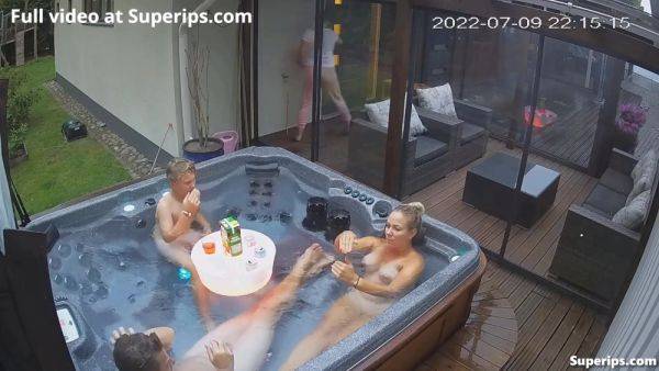 Ipcam German Nudist Family Enjoys The Jacuzzi - hclips.com - Germany on v0d.com