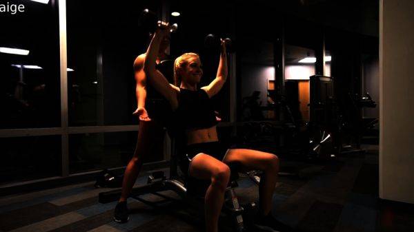 AspenRae & Paige Gym Perv -JOI cam & premium nude - drtuber.com on v0d.com