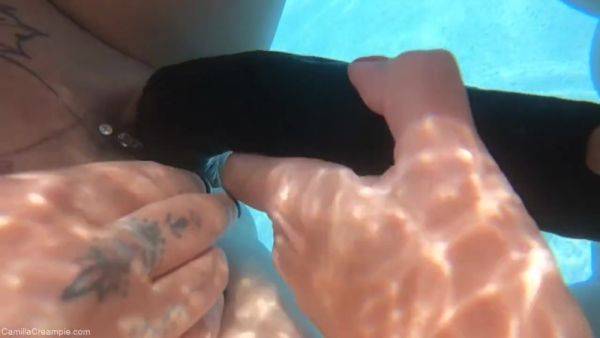 Trying Out A Double Ended Dildo Underwater With Cheyenne - Camillacreampie - hotmovs.com - Britain on v0d.com