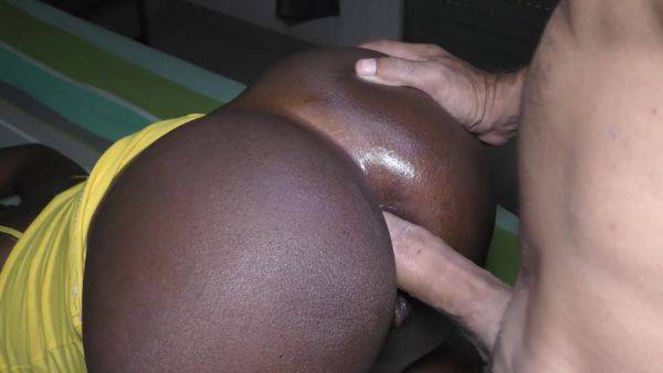 Ebony Butthole Drilled By Big White Cock And Creampied - hclips.com - France on v0d.com