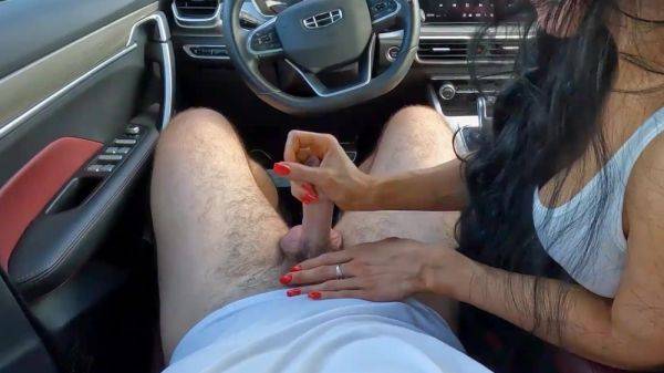 Outdoor fucking in the car with a stranger - anysex.com on v0d.com