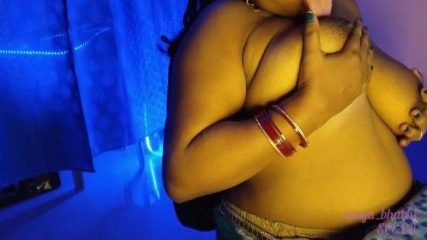 Hot Sensuous Bhabhi Girl Fulfills Her Sex Desire By Opening Her Clothes, Pressing Her Boobs And Drying Her Boobs - desi-porntube.com - India on v0d.com