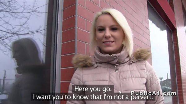 Blonde Czech Babe Banged In Public From Behind - hclips.com - Czech Republic on v0d.com