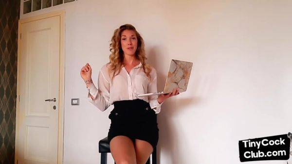 SPH solo Brit babe humiliates smalldicks in dirty talk video - hotmovs.com - Britain on v0d.com