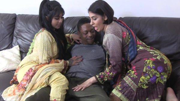 Indian Women Porn - interracial threesome with BBC stud and 2 kinky tattooed East Asian sluts - xtits.com - India on v0d.com