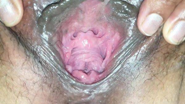 Gaping My Fat And Hairy Pussy - hotmovs.com on v0d.com