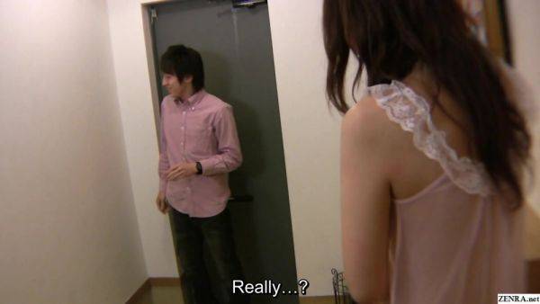 Bashful Japanese MILF answers door nearly naked leading to sex - txxx.com - Japan on v0d.com