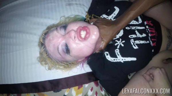 Throated blonde MILF loudly fucked in more extreme interracial scenes and soaked in sperm - xbabe.com on v0d.com