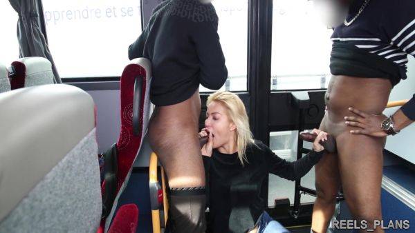 Pretty Serbian Blonde Unexpectedly Meets 2 Strangers Who Fuck Her On A Bus And Dp At The Hotel! - Cherry Kiss - hclips.com - Serbia on v0d.com