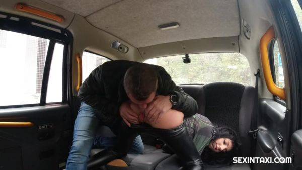 Sexy Student Pays For The Taxi Ride With A Hot Cock Rid - hclips.com on v0d.com