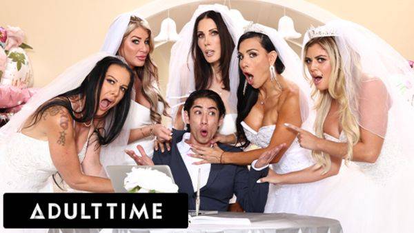 ADULT TIME - Big Titty MILF Brides Discipline Big Dick Wedding Planner With INSANE REVERSE GANGBANG! - txxx.com on v0d.com