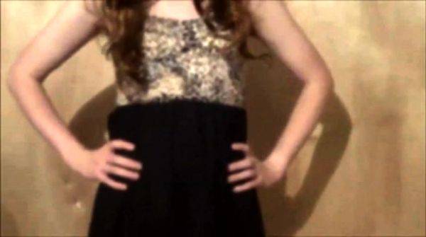 Sissy in new dress and panties - drtuber.com on v0d.com