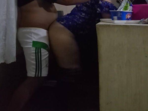 Maid Delivers Ass In The Kitchen - desi-porntube.com - India on v0d.com