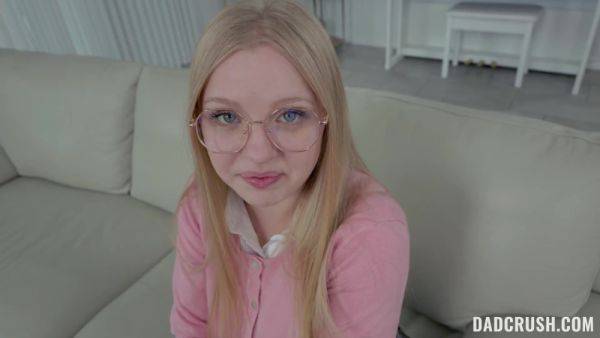 Nerdy girl learns everything about sex with friend's step daddy - anysex.com on v0d.com