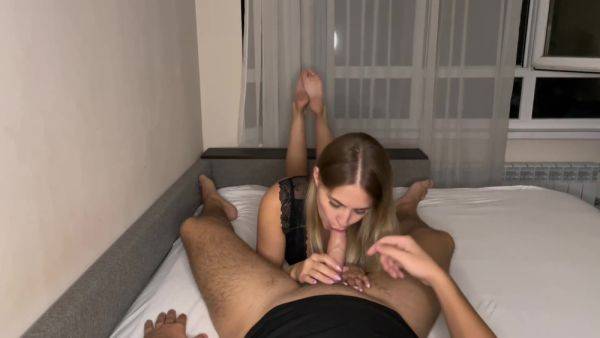 Babe Loves Sucking Big Dick. Massive Cumshot - upornia.com - Russia on v0d.com