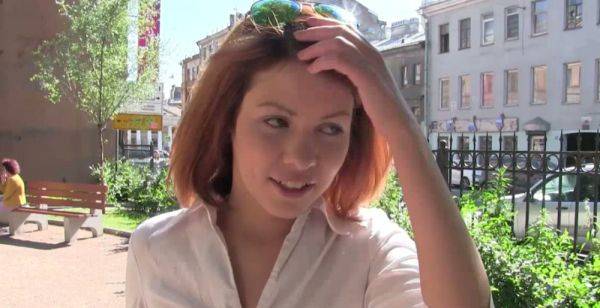 Short haired all natural and super pale redhead gets a chance to ride dick - sunporno.com on v0d.com
