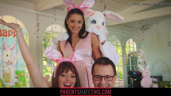 Avi Love gets naughty and fucks her stepuncle in Easter Bunny costume - sexu.com on v0d.com