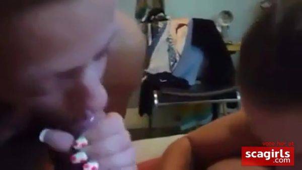 Two Sluts Came Over To Suck Dick And Swallow - hclips.com on v0d.com