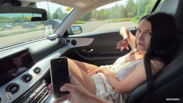 Lovense Control In Cafe And Hot Blowjob In P1 - videomanysex.com on v0d.com