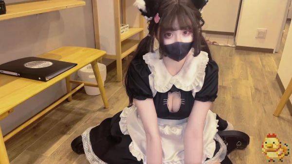 Chinese maid sits on master's face and begs to fuck her - anysex.com on v0d.com