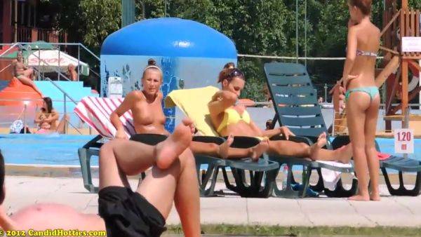 Topless Nude Teens Tanning Mix 1 7 Min - voyeurhit.com on v0d.com