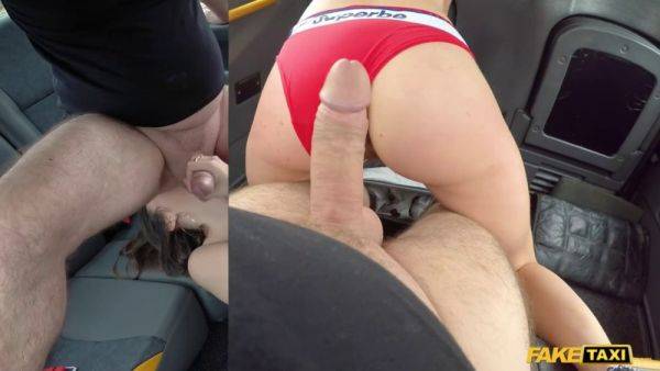 Lina Luxa gets her tiny tits fondled in a second helping of fake taxi sex - sexu.com on v0d.com