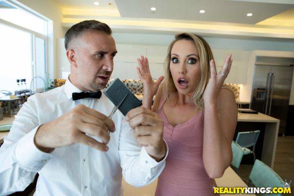 Brett Rossi gets her shaved pussy fucked good and proper - xhand.com on v0d.com