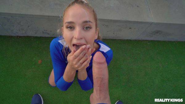 Cute soccer player Geishakyd rides firm cock in POV - xhand.com on v0d.com