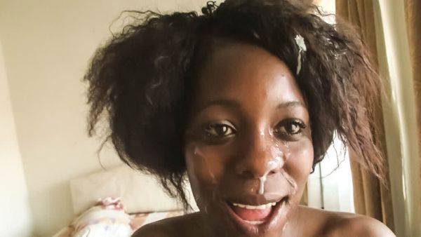 Black Beauty Facial Cumshot After Rough Anal Casting by White Agent - txxx.com on v0d.com