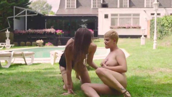 Busty mother fucks young daughter outdoor - upornia.com on v0d.com