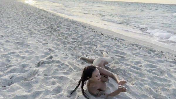 Swims In Atlantic Ocean And Poses Naked On A Public Beach In Cuba - Monika Fox - hotmovs.com - Cuba on v0d.com