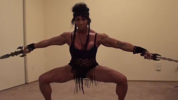 Marital Arts Female Bodybuilder Could Slice And Dice You, Kick Your Ass! - hclips.com on v0d.com