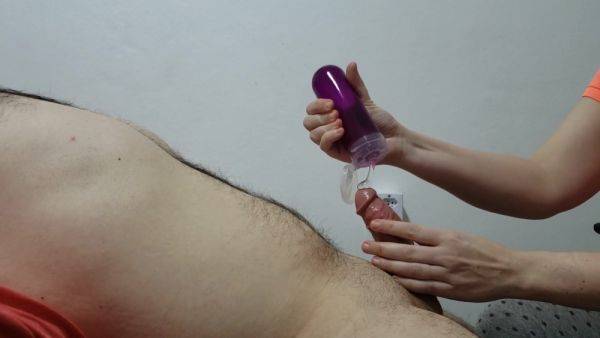 Premature Ejaculation Training, Day 12. Teasing Handjob To The Head. Full Video - hclips.com on v0d.com