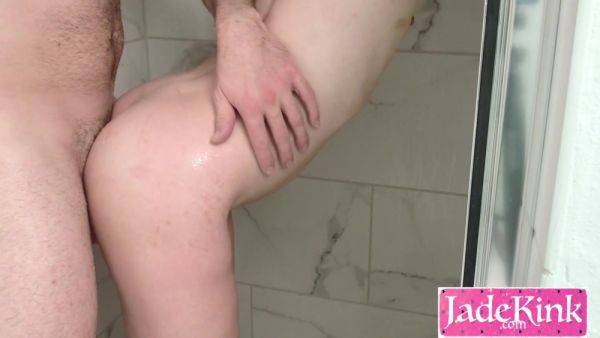 Girlfriend Surprised In The Shower With A Big Cock Anal - hclips.com - Usa on v0d.com