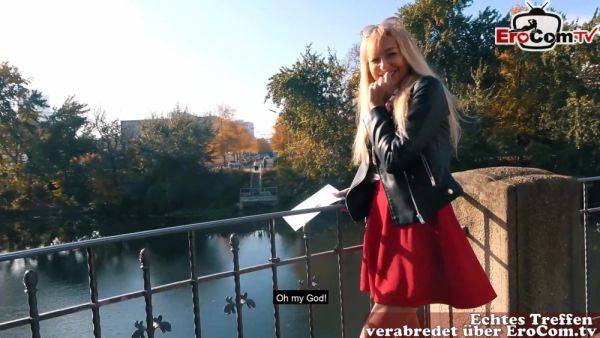 Real German Blind Date on Street with german skinny Milf - txxx.com - Germany on v0d.com