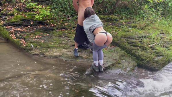 Hot Hiker Gets Fucked In The Woods By The River! - desi-porntube.com - India on v0d.com