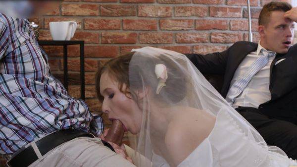 Bride rides father-in-law's dick and swallows in the end - hellporno.com on v0d.com