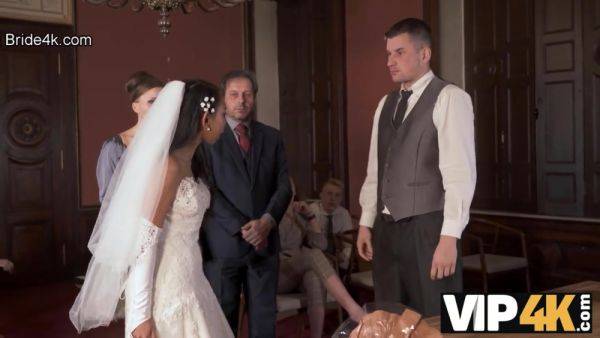 VIP4K. Couple starts fucking in front of the guests after wedding ceremony - hotmovs.com on v0d.com