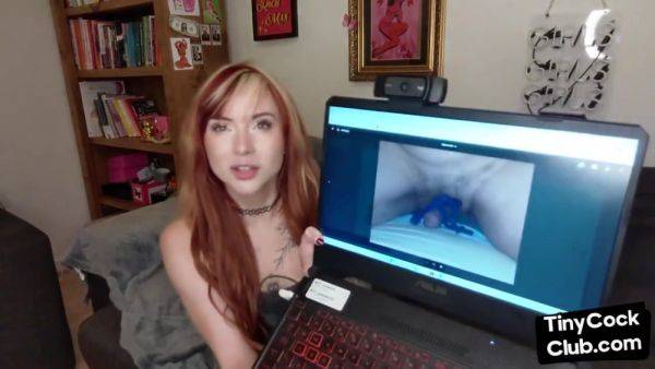 SPH solo babe with coloredhair talks dirty about small dicks - hotmovs.com - Britain on v0d.com
