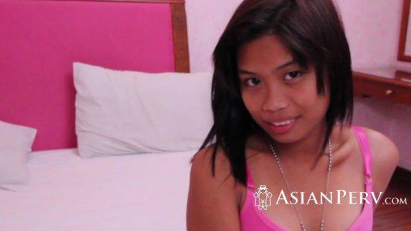 Tiny Tits Asian Teen Having Her First Orgasm - videomanysex.com on v0d.com