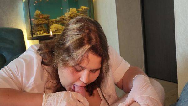 Sperm Bank - Facial For Sexy Bbw Milf Nurses With Big Tits - hclips.com on v0d.com