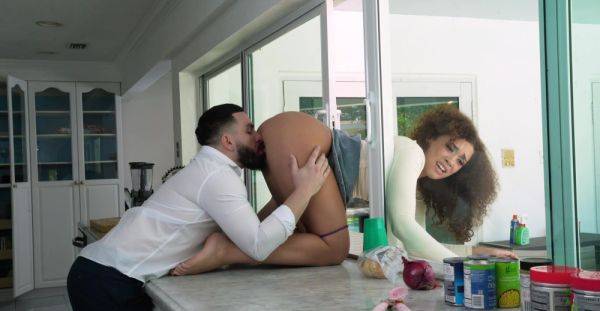 Ass licked and soaked in sperm after precious interracial - alphaporno.com on v0d.com