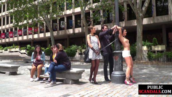 Bdsm Public Babe Humiliated Outdoor By Master And Domin - videohdzog.com on v0d.com