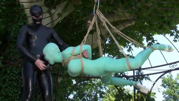 Latex-Clad MILF's Outdoor Adventure - Big Tit Lucy - porntry.com on v0d.com