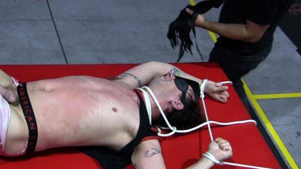 Deviant Kaden Roads spanks and floggs bound sub Casey Wood - drtuber.com on v0d.com