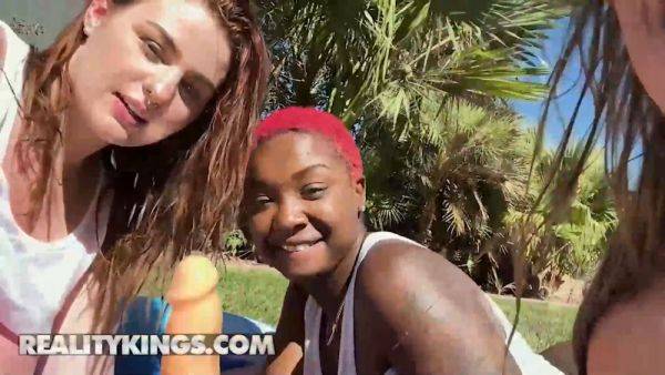 Reality Kings take on Deja Marie & Abigaiil in wild dildo orgy with natural tits bouncing - sexu.com on v0d.com