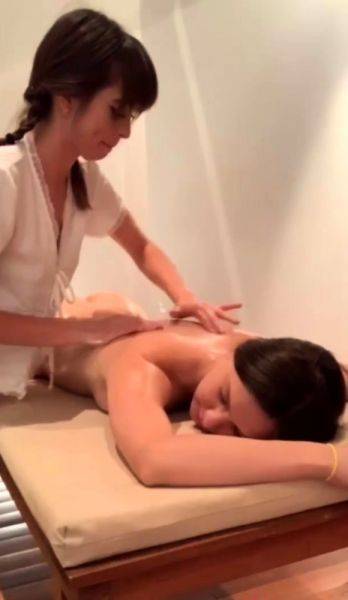 Massage lesbian amateur fingered by lesbian masseuse - drtuber.com on v0d.com