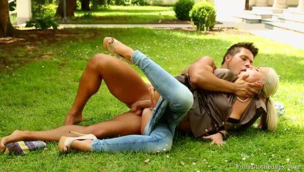 Nathaly Heaven in Damp Grass and Satin Desire - veryfreeporn.com on v0d.com